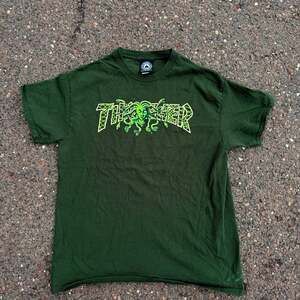 Thrasher Medusa Logo Skateboard T-Shirt Forest Green